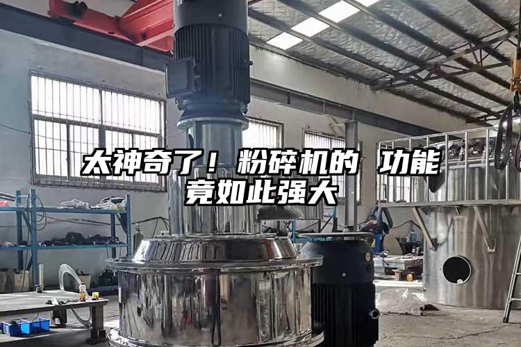 太神奇了！粉碎機的 功能竟如此強大