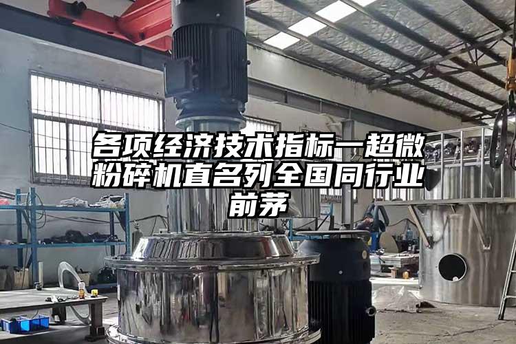 各項經(jīng)濟(jì)技術(shù)指標(biāo)一超微粉碎機(jī)直名列全國同行業(yè)前茅